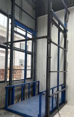 Lastenaufzug, kleiner elektrischer hydraulischer 2-Tonnen-5-Tonnen-Hebebühnen-Fabriklager, vollautomatischer Hebeaufzug