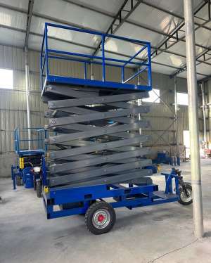 Elektrische Hebebühne, Dreirad-Lift, mobiles Klettern, Auto, Schere, hydraulisches Teleskop-Luftarbeitsartefakt